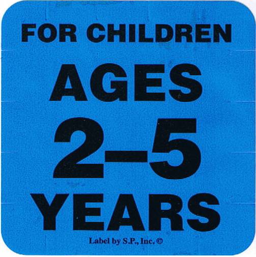 Age Group 2-5 Labels